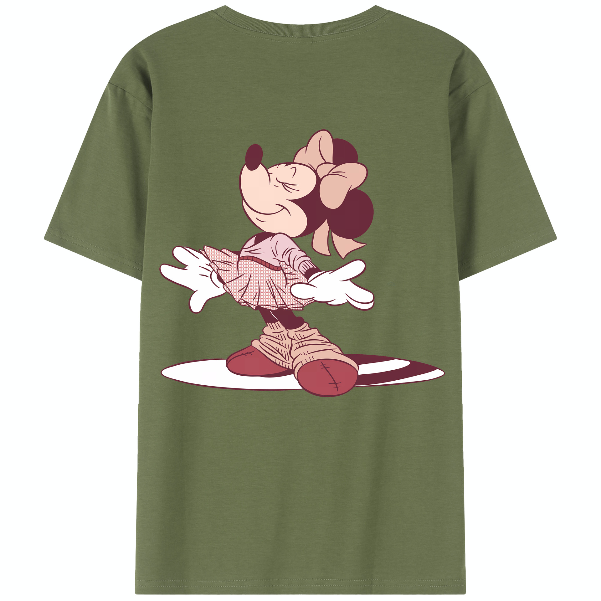 （画像用） ミッキーマウス Mickey Mouse 綿100％半袖Tシャツ（背面プリント）